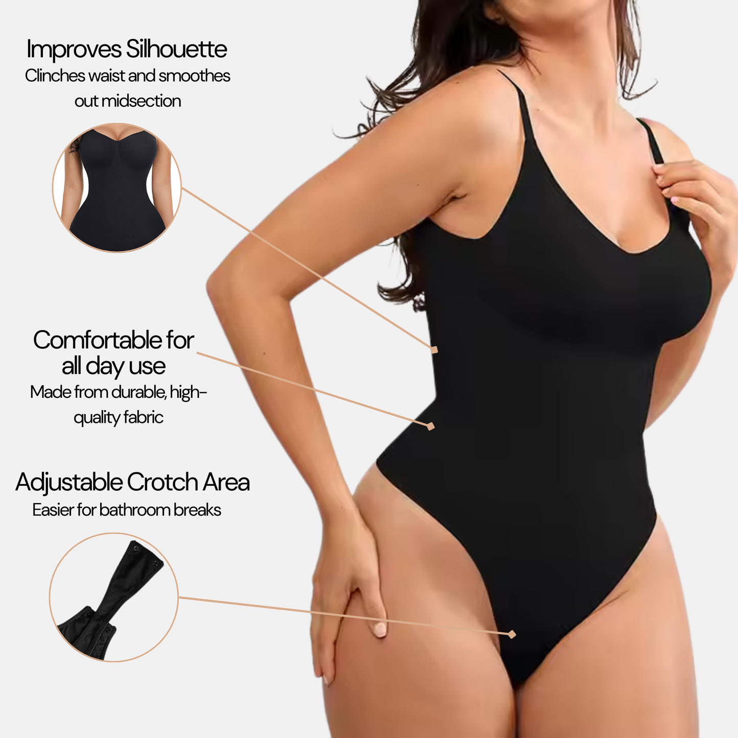 SlimFlex™ Seamless Thong Bodysuit