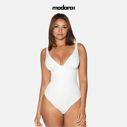 Modara V-Neck Shaping Thong Bodysuit